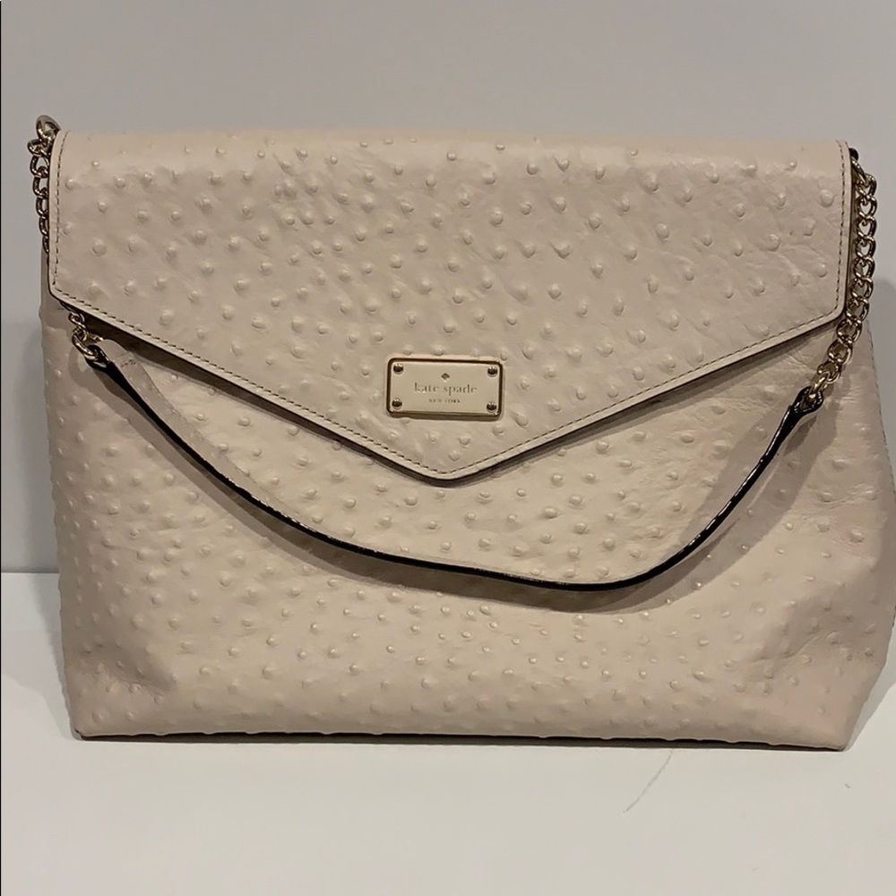 Ostrich leather Kate Spade purse
